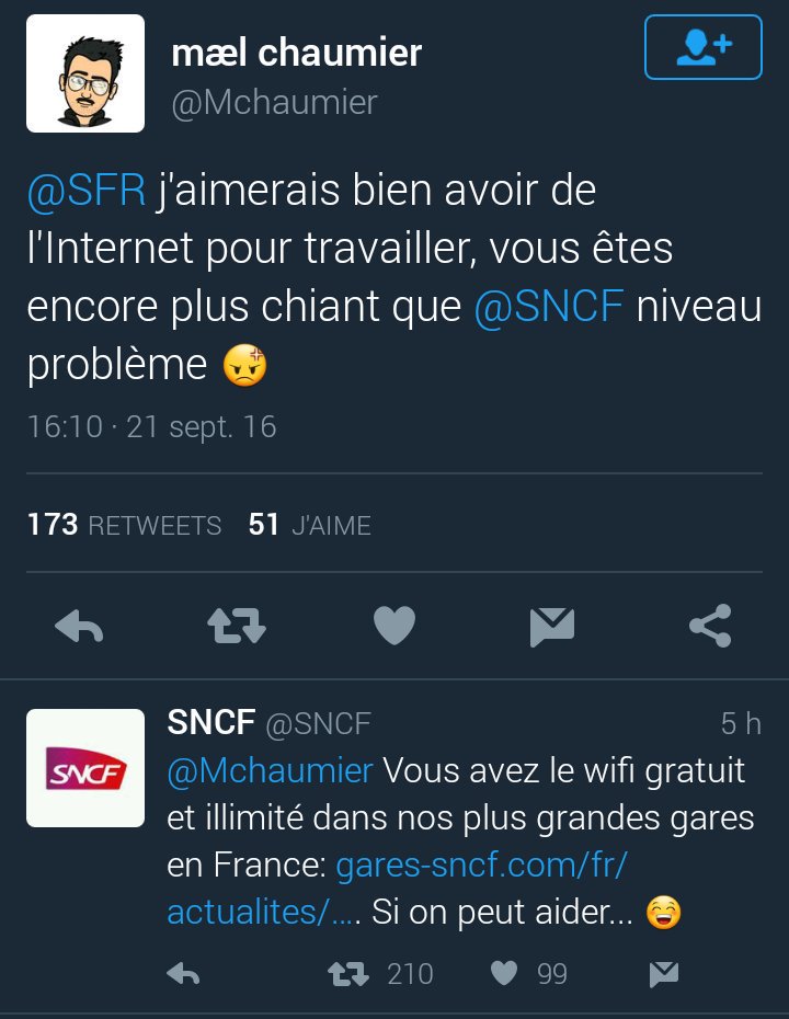 Troll entre SFR et SNCF
