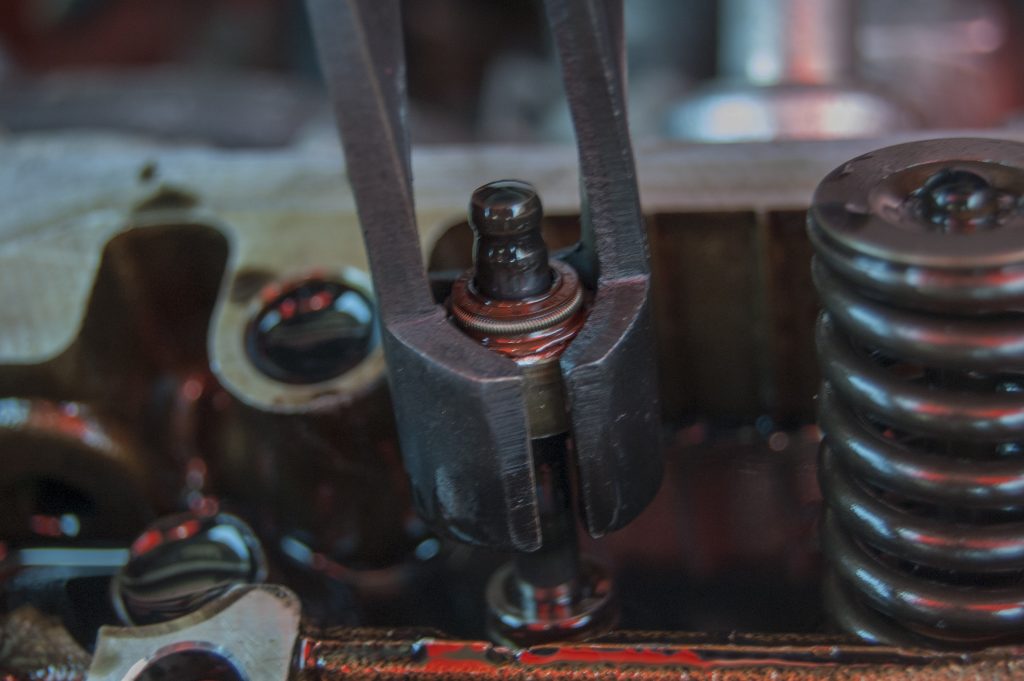 Ancien joint de queue de soupape