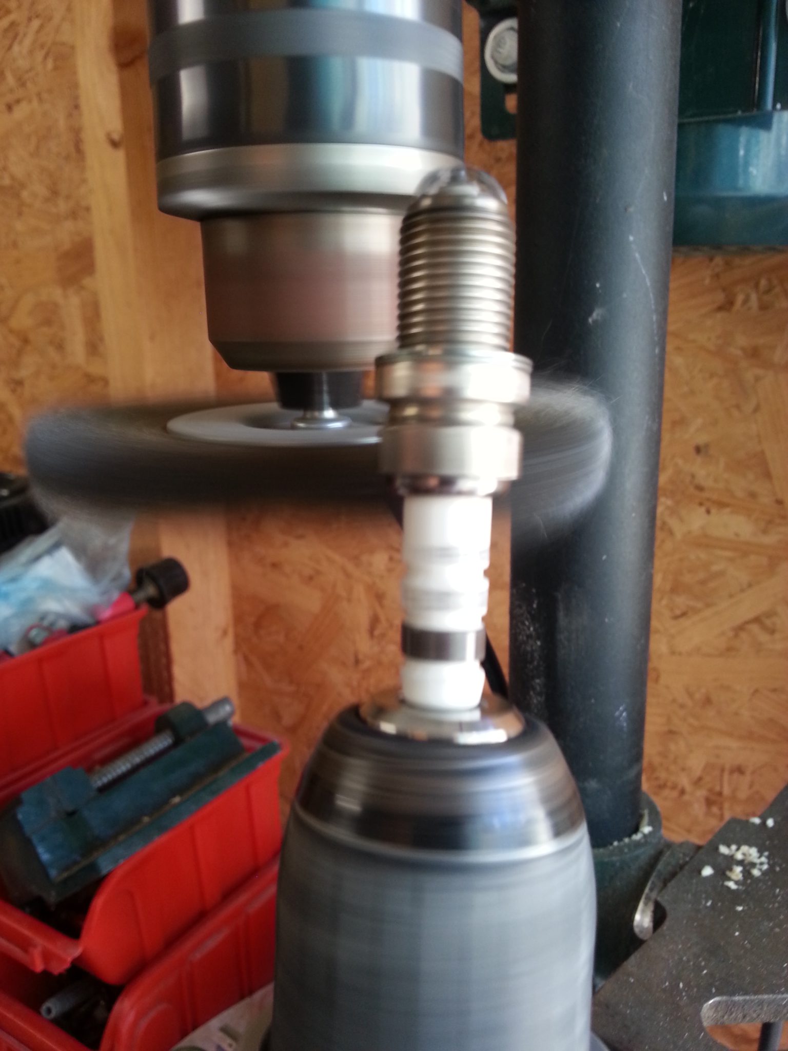 Bougies encrassées avant nettoyage