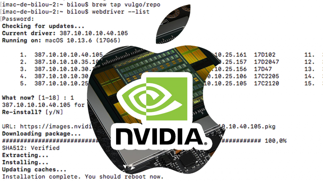 Devenez maitre des drivers NVidia sur MAC