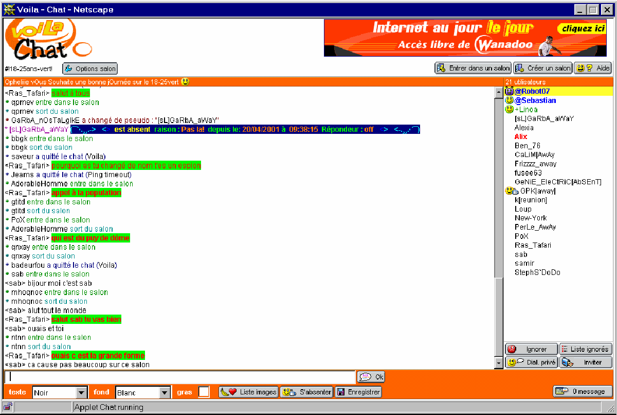 IRC et les premières interfaces de chat en ligne