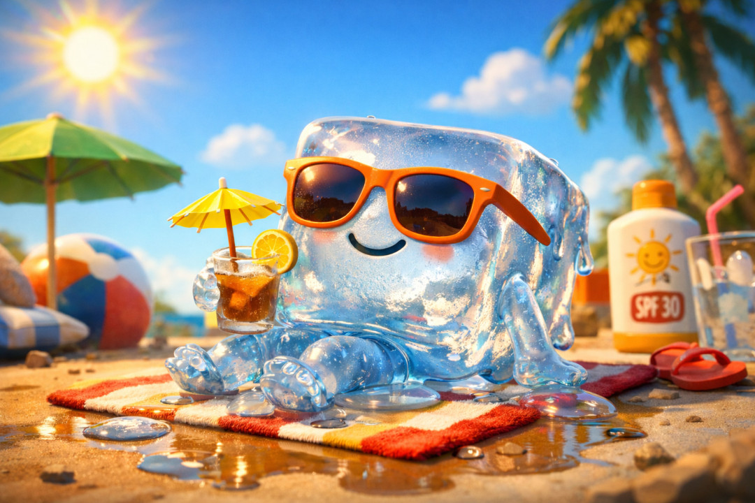 Le Glaçon qui chill sous le soleil