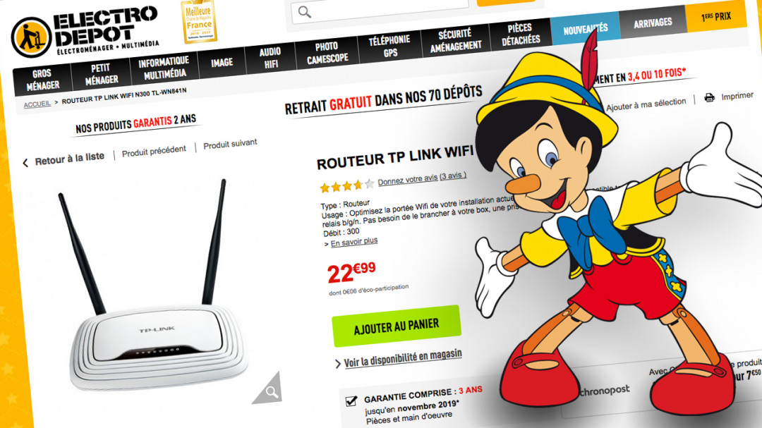 Problème Routeur TP-Link TL-WR841N : Loi et Garantie
