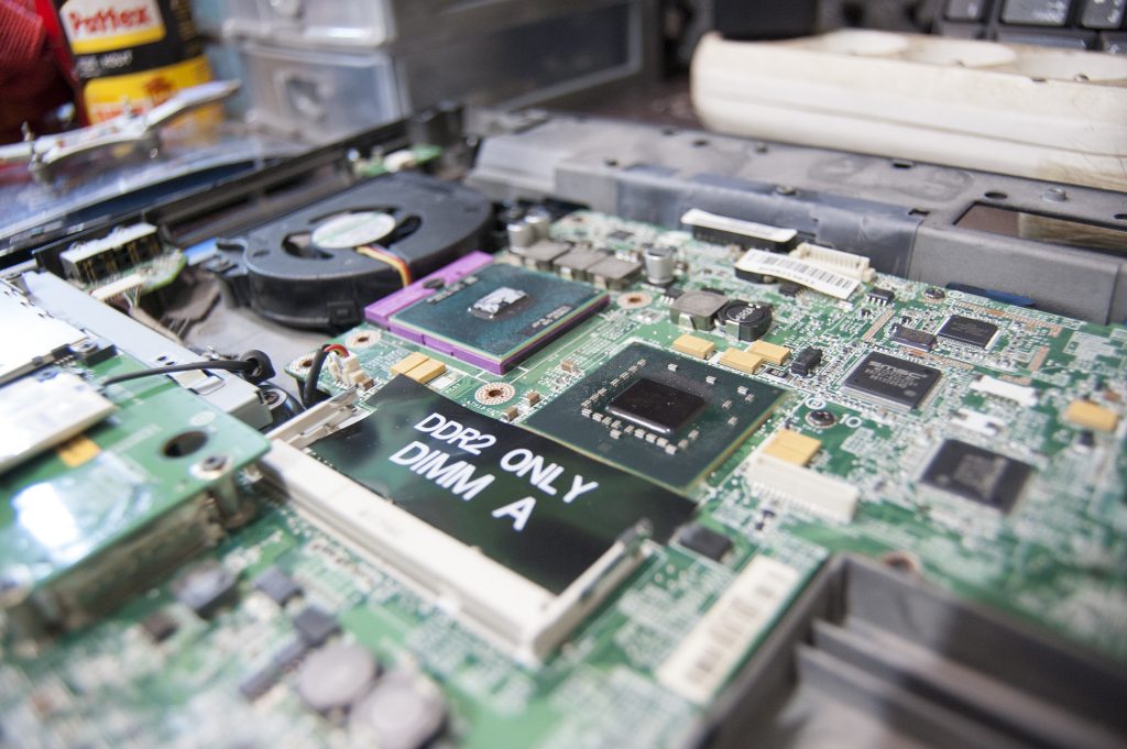 Carte mère du Dell Vostro 1500 à nu