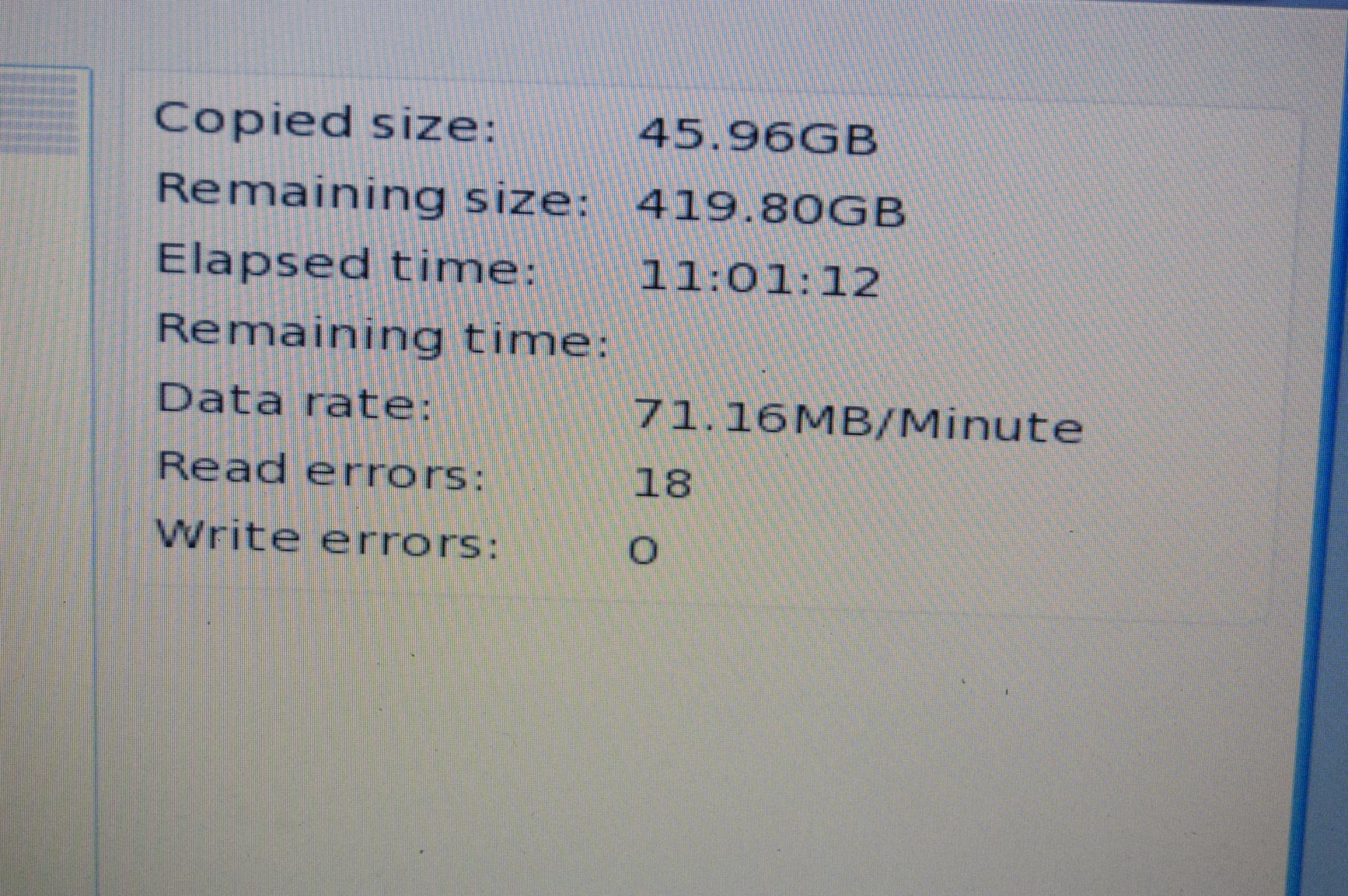Réinstallation de Windows en cours