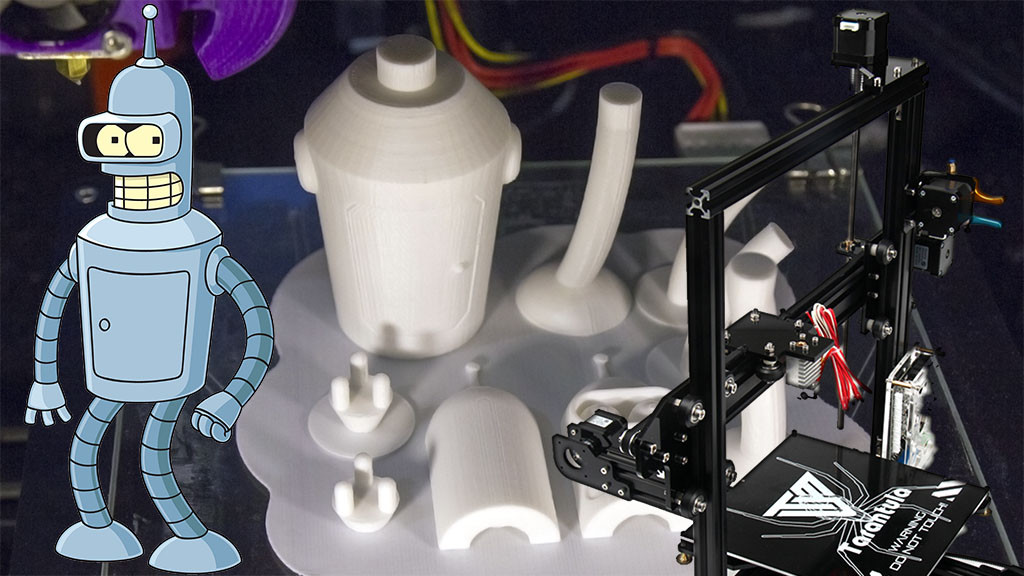 Tevo Tarantula vs Bender de Futurama