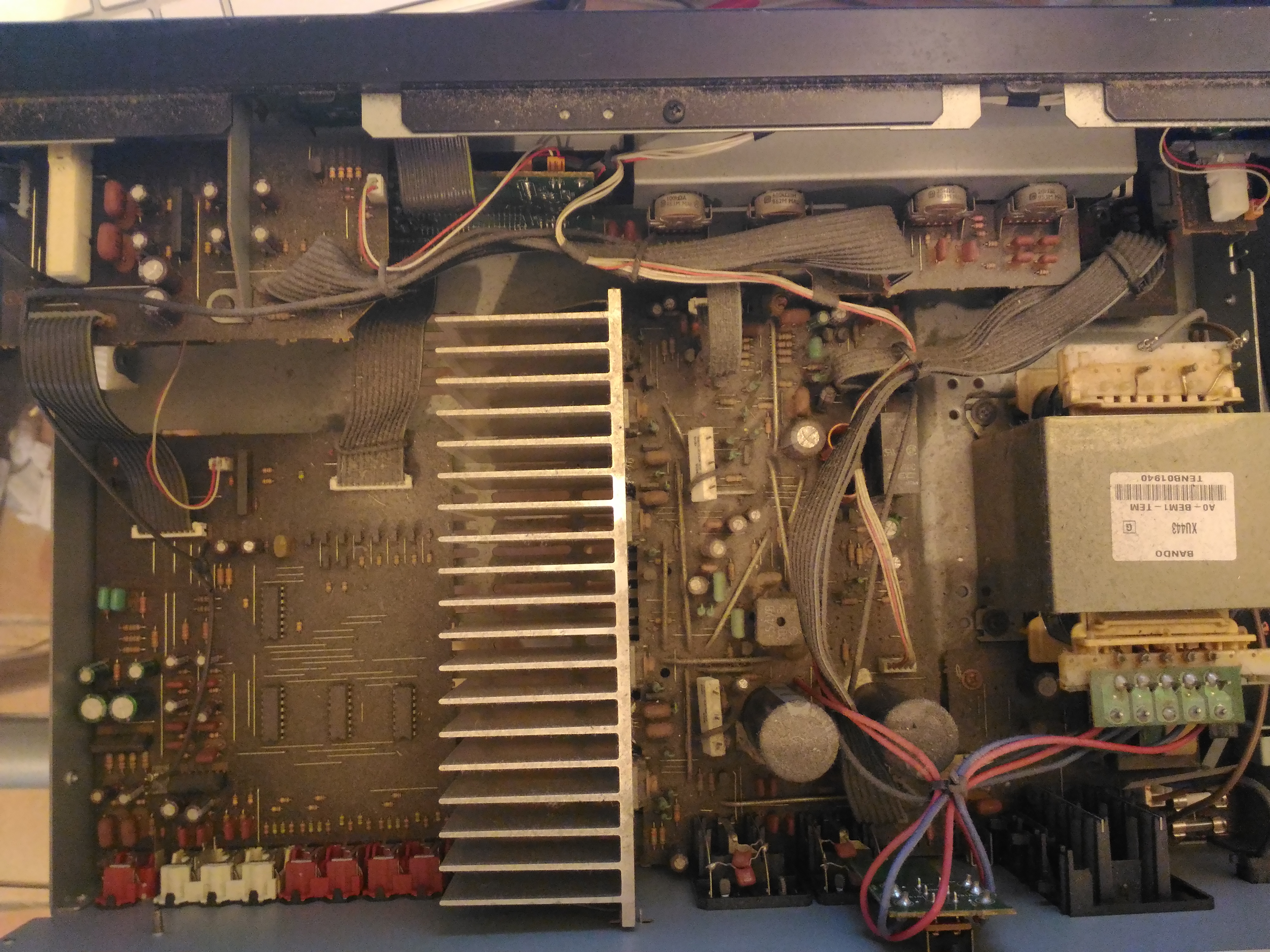 Vue intérieure de l'ampli